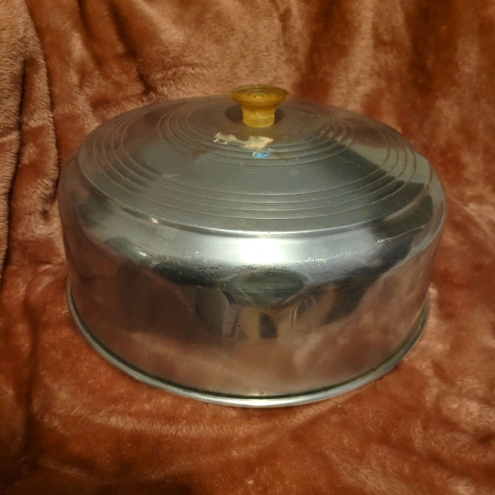 Vintage Large Aluminum Dome Cake Cover